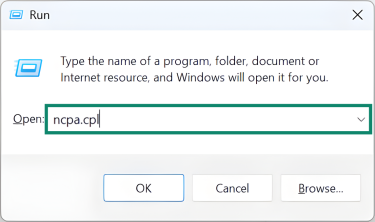 Windows 11 Run app.