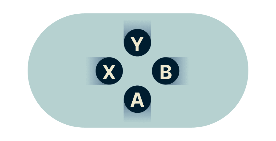 أزرار ألعاب الفيديو.