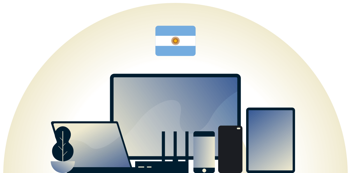 Argentina VPN beschermt een verscheidenheid aan apparaten.
