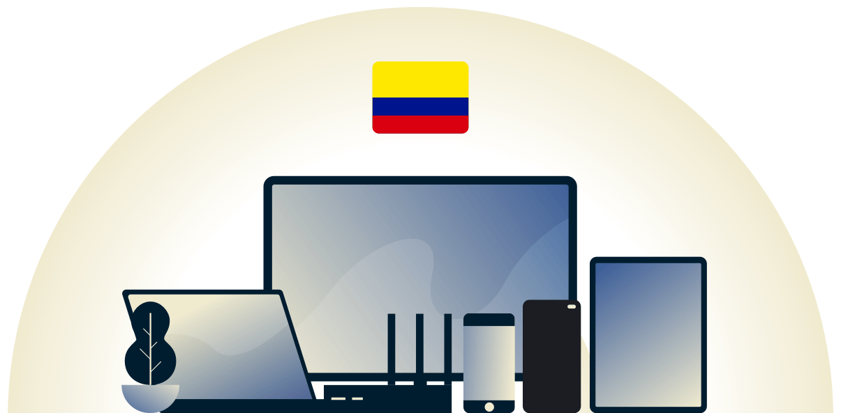 Colombia VPN beskytter en rekke enheter.