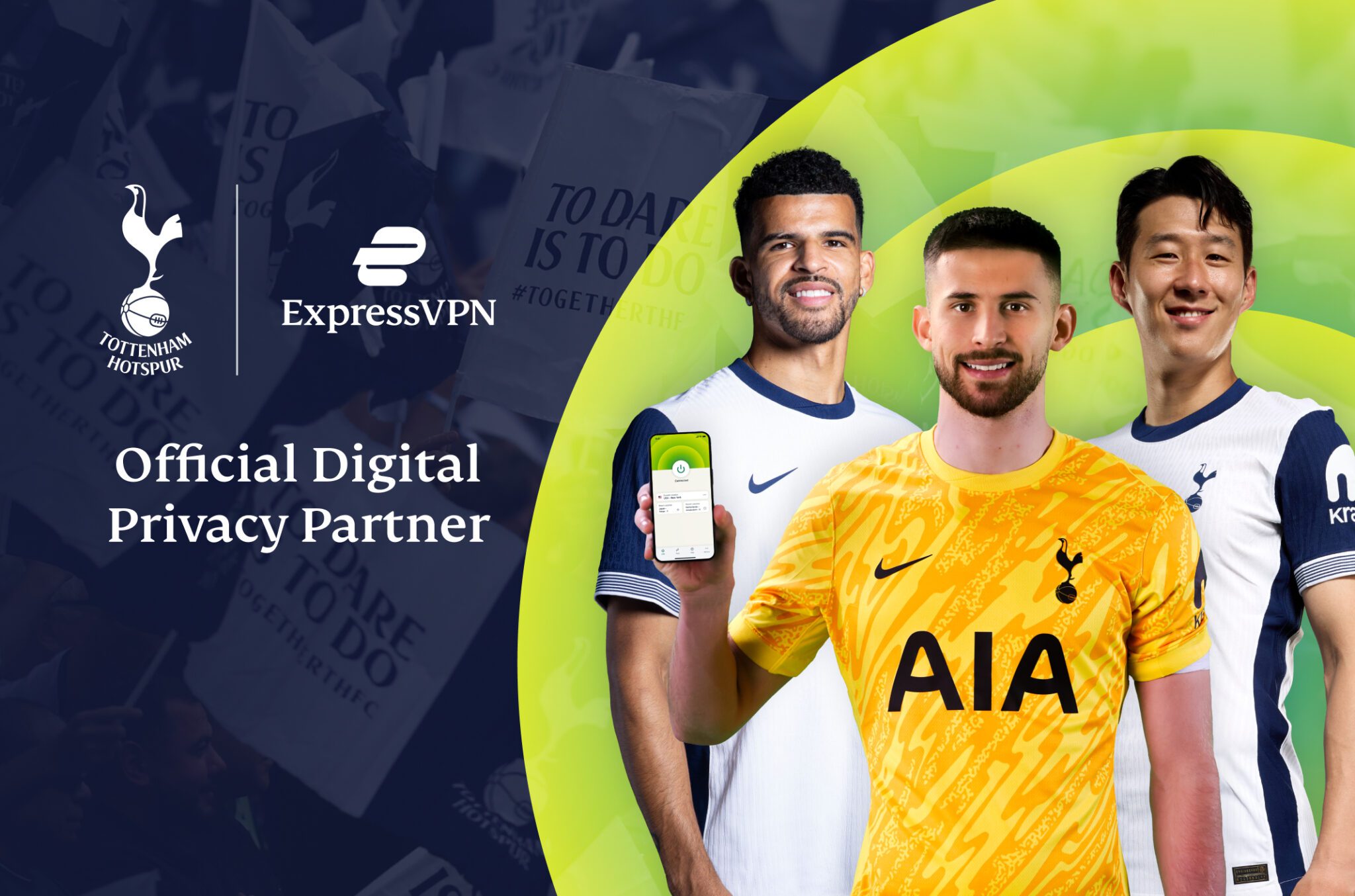 ExpressVPN werkt samen met Tottenham Hotspur om fans digitale privacy en veiligheid te bieden