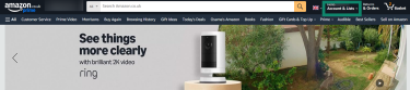 Accessing the Account & Lists menu on the Amazon website.